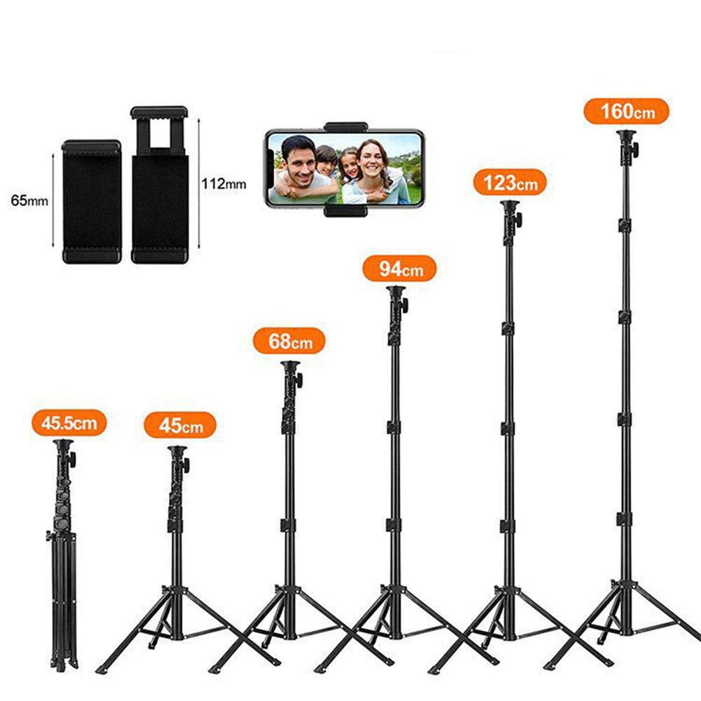 1.6m Telescopic Handheld Phone Camera Holder Selfie Stick Tripod Video Recording Live Streaming Bracket-7