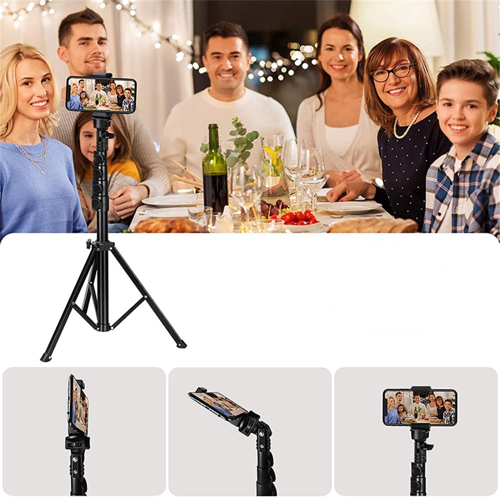 1.6m Telescopic Handheld Phone Camera Holder Selfie Stick Tripod Video Recording Live Streaming Bracket-8