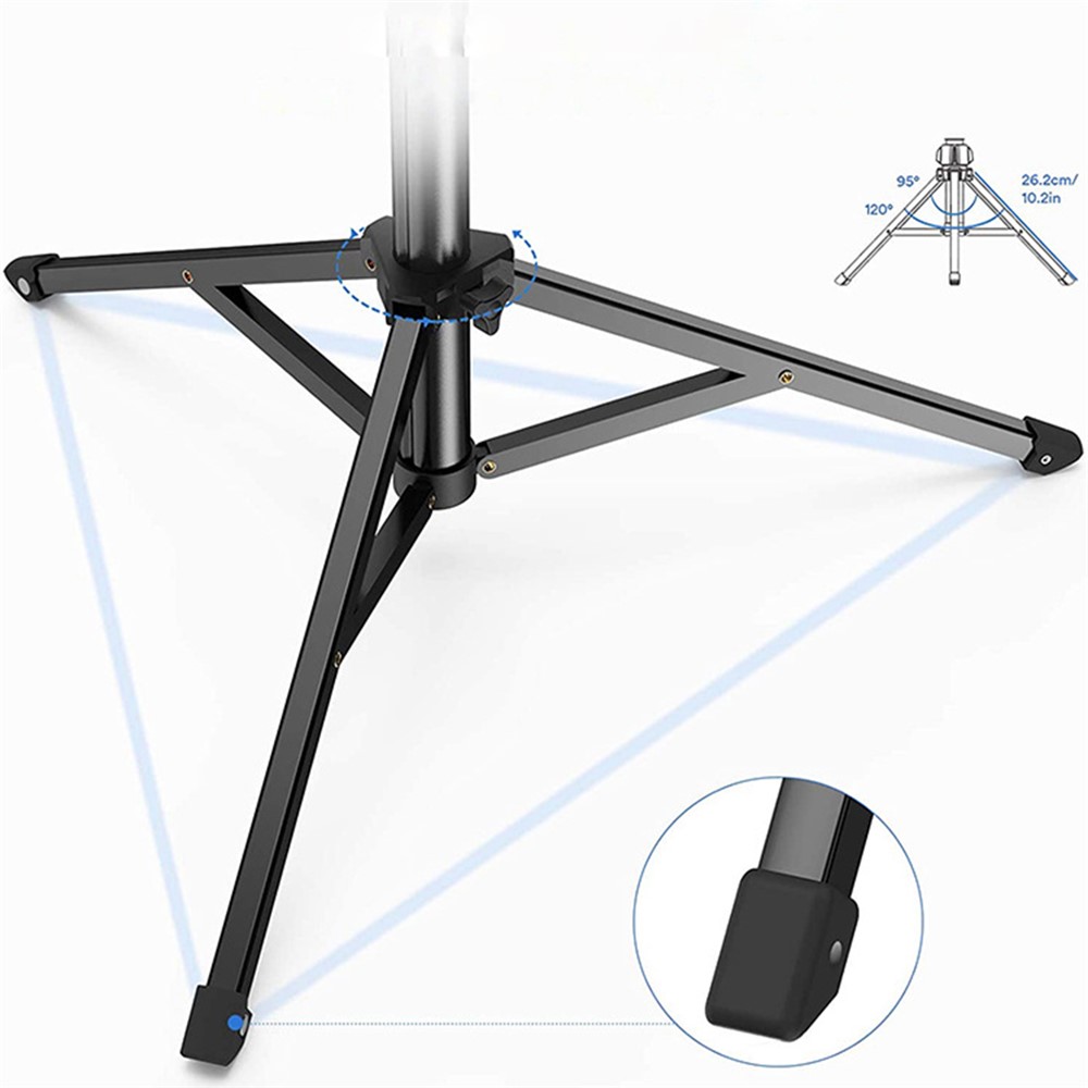 1.6m Telescopic Handheld Phone Camera Holder Selfie Stick Tripod Video Recording Live Streaming Bracket-9