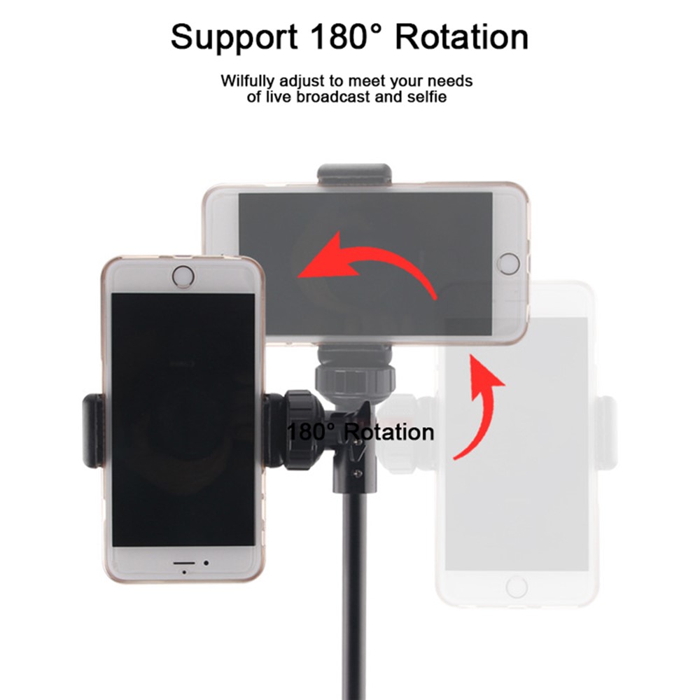 T9 Locking Buckle Design Retractable 1.6m Selfie Stick Tripod Phone Holder Video Recording Stand with Phone Clip + Bluetooth Remote Control + Storage Bag-3