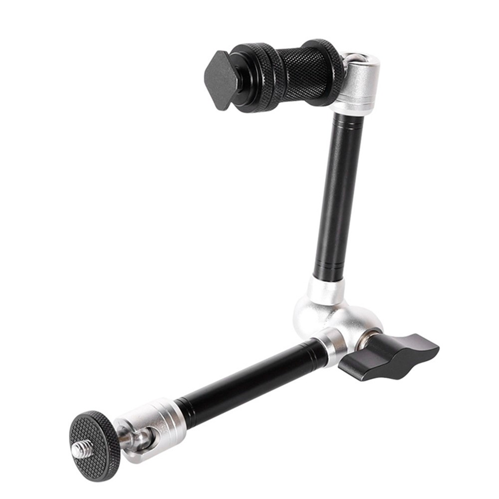11 inch Rotatable Camera Stand Live Broadcast Boom Arm Suspension Scissor Mic Holder for LCD Monitor/SLR Camera/LED Light-4