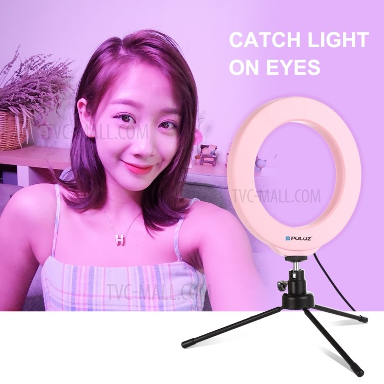 PULUZ 6,2 Pouces 16cm Dimmable Remplissage Photographie Lumière LED RGBW Circulaire Lumière PU432F-8