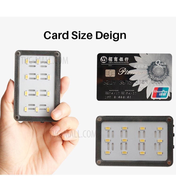 Ulanzi 12 Contas De LED Cartão Cardlite Mini-lâmpada Fotográfica-9