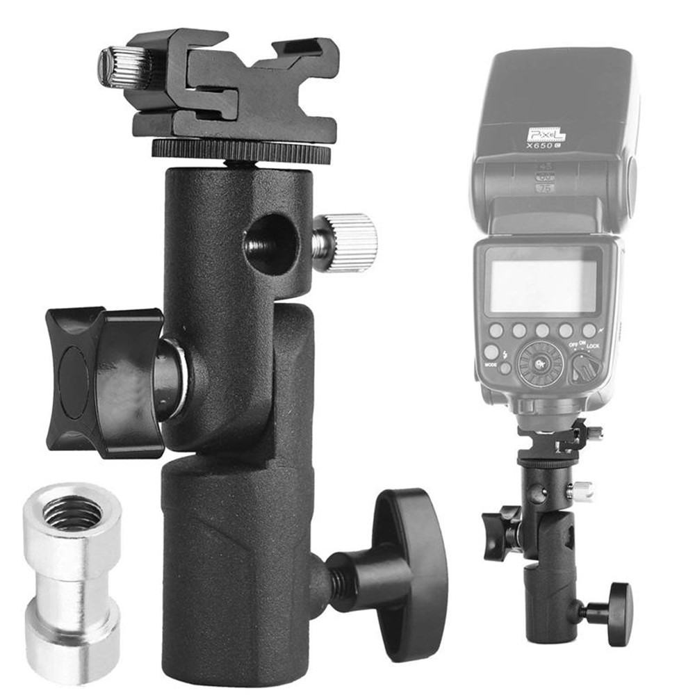 E Type Camera Flash Bracket Light Stand Mount Photography Accessory-2