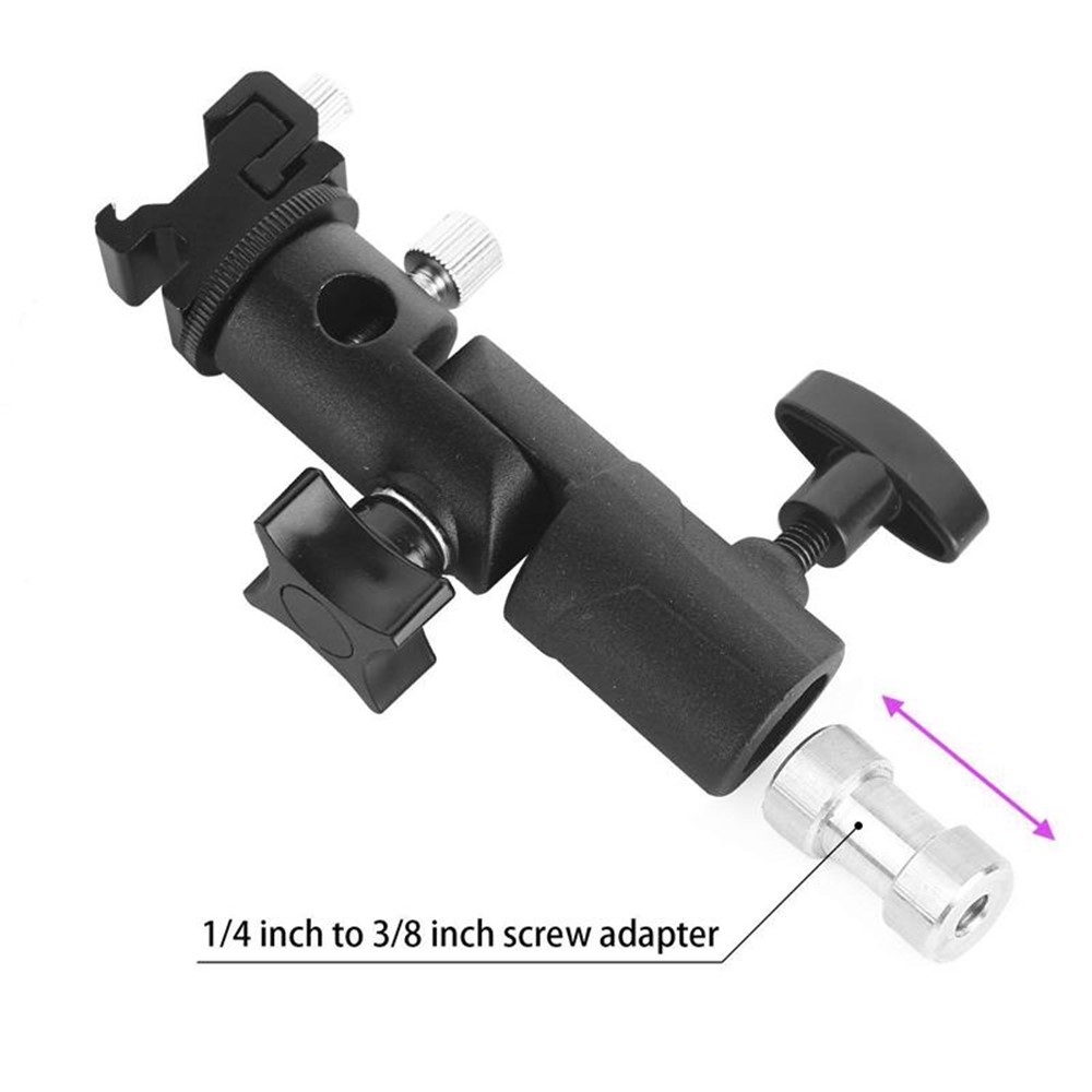 E Type Camera Flash Bracket Light Stand Mount Photography Accessory-3
