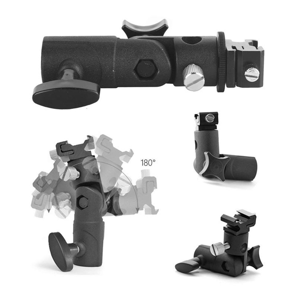 E Type Camera Flash Bracket Light Stand Mount Photography Accessory-5