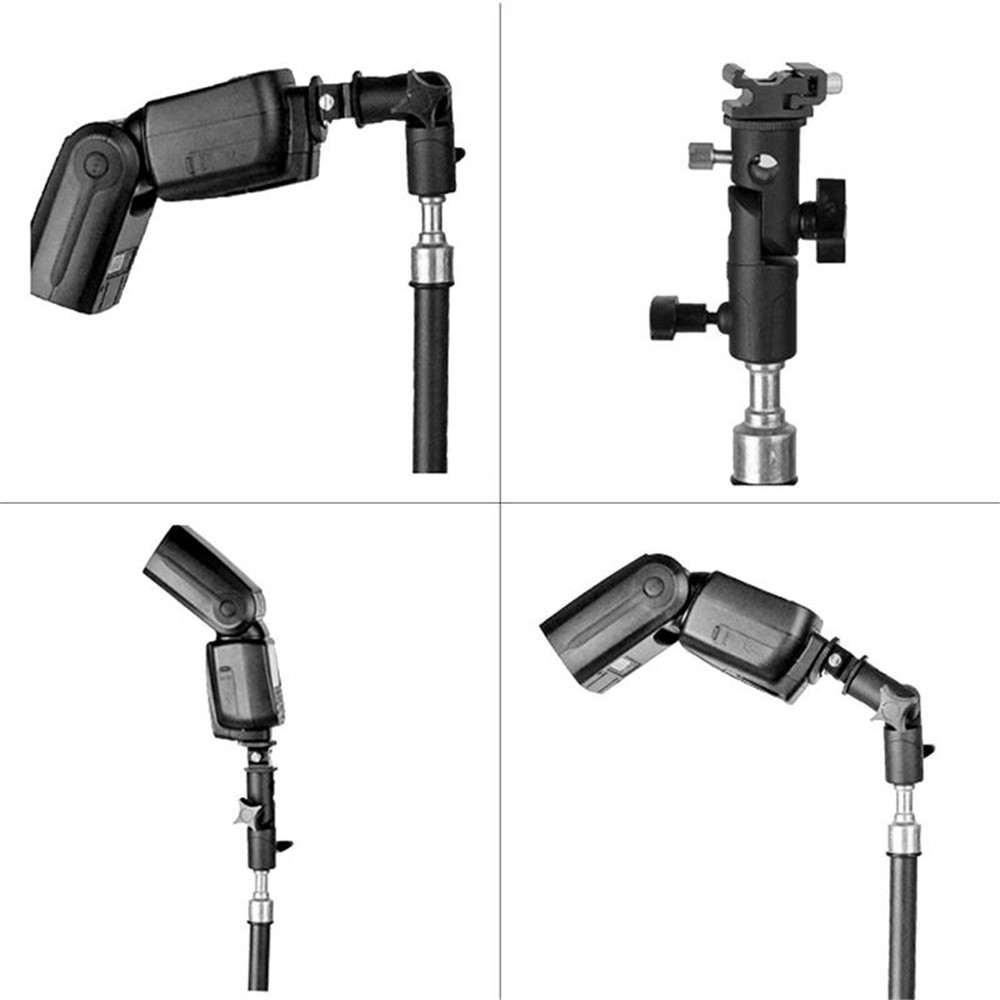 E Type Camera Flash Bracket Light Stand Mount Photography Accessory-7
