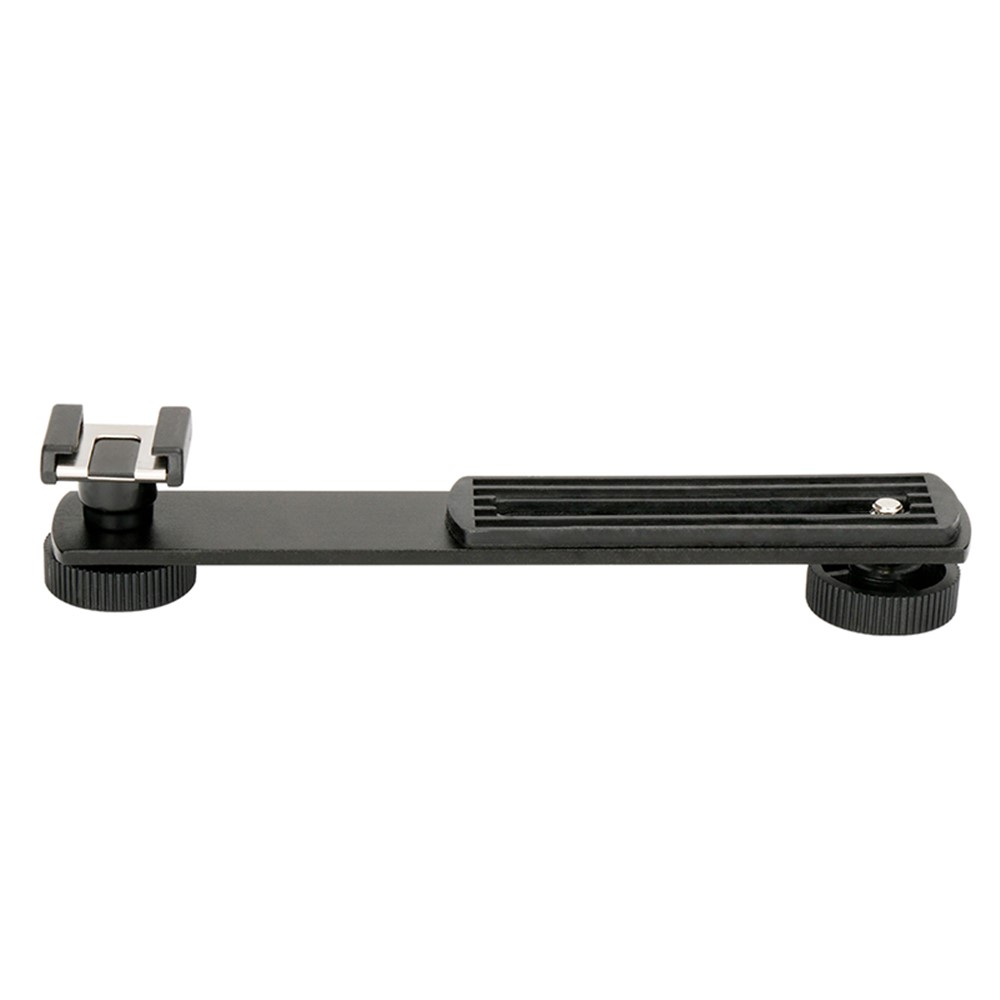 Aluminum Alloy External Flash Dual Head Crossbar Bracket Photographic Accessory-5