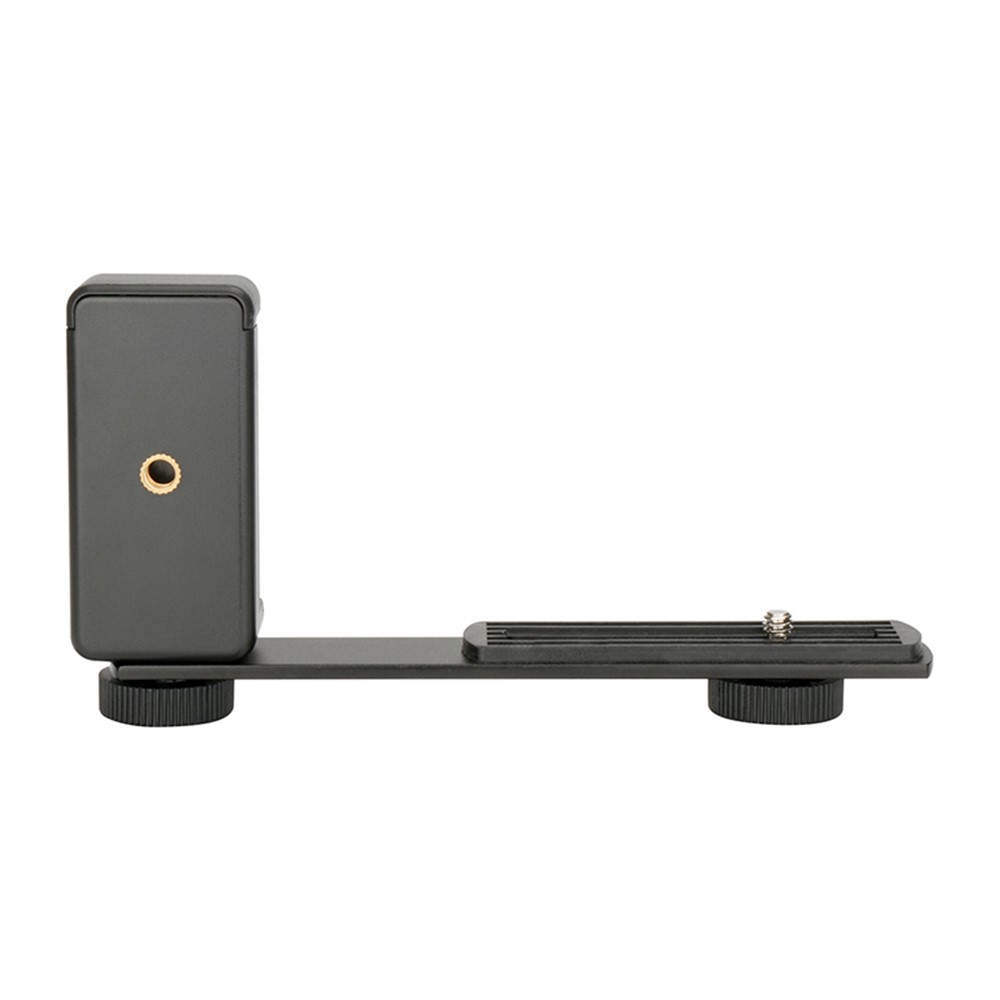 Aluminum Alloy External Flash Dual Head Crossbar Bracket Photographic Accessory-6