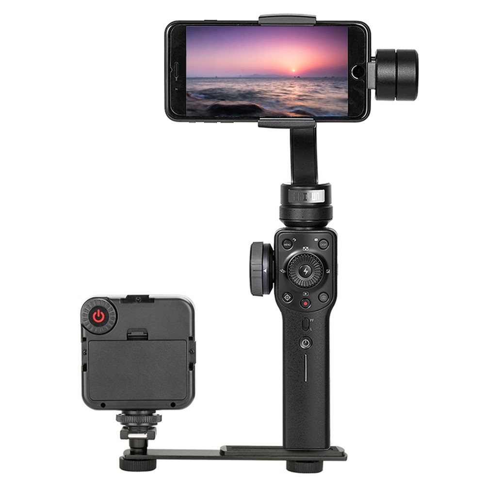 Aluminum Alloy External Flash Dual Head Crossbar Bracket Photographic Accessory-7