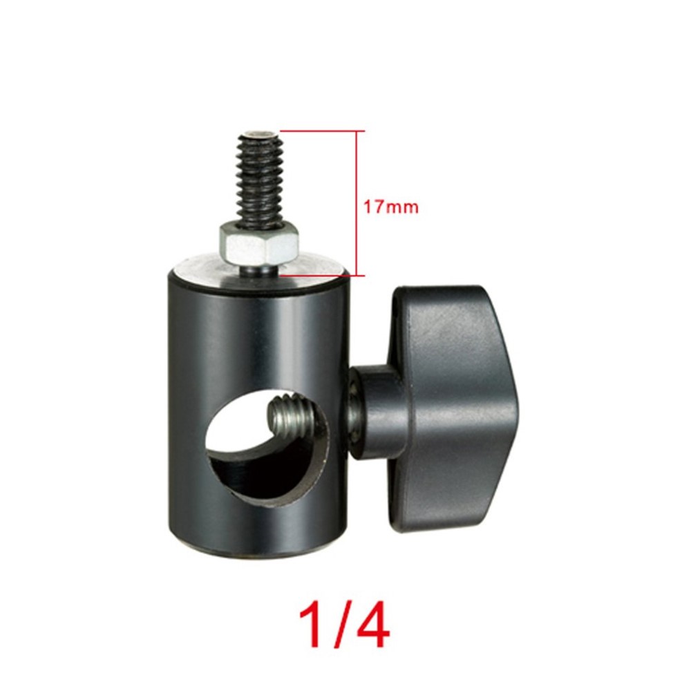 Tripod Light Stand 1/4 Adapter Converter with Screw Knob for LED Light Monitor Flash Light-4