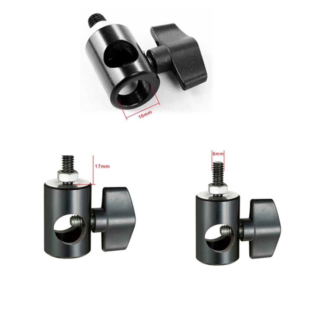 Tripod Light Stand 1/4 Adapter Converter with Screw Knob for LED Light Monitor Flash Light-7