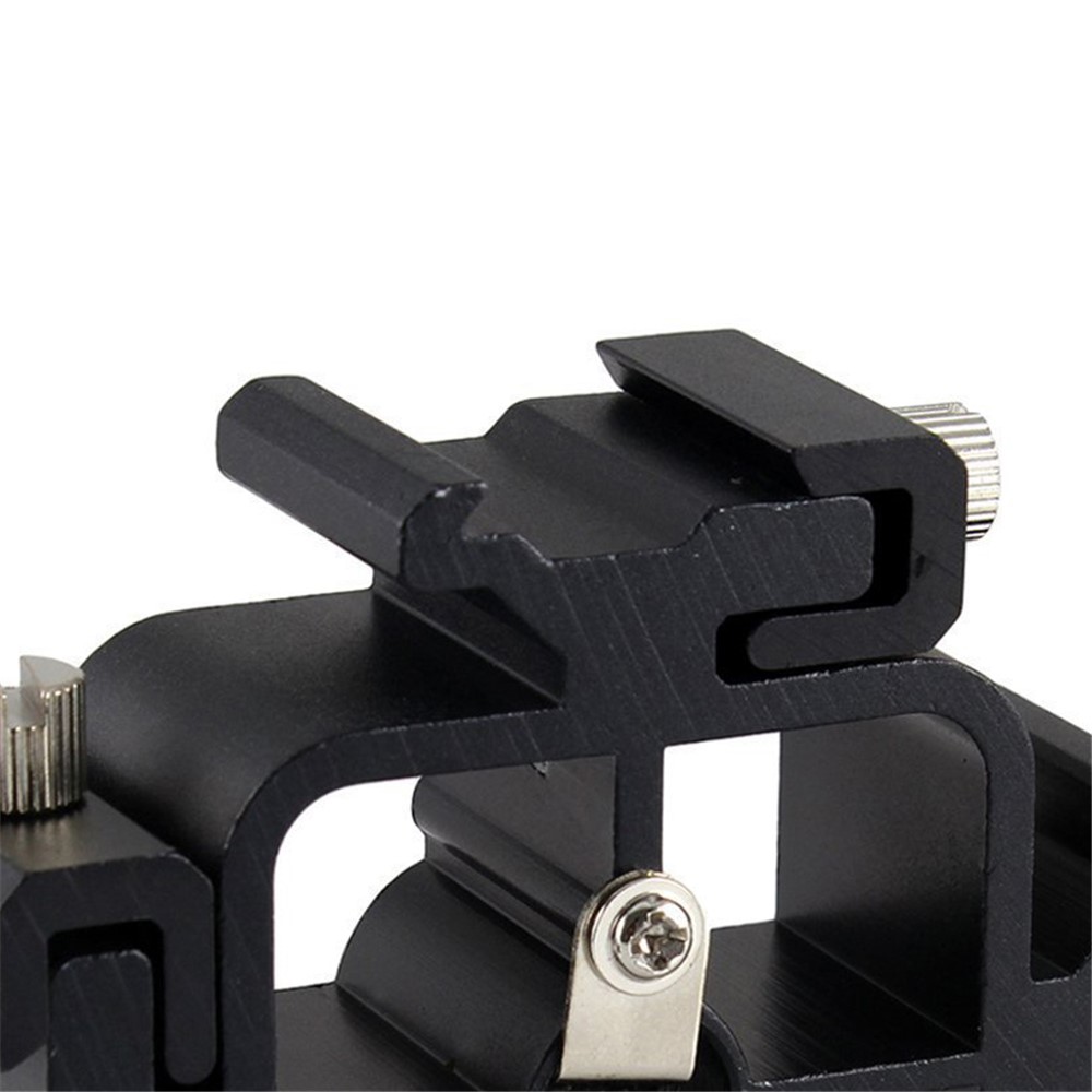 3 in 1 Triple Hot Shoe For Canon Tri-Hot Shoe Mount Adapter Flash Holder Umbrella Bracket-11