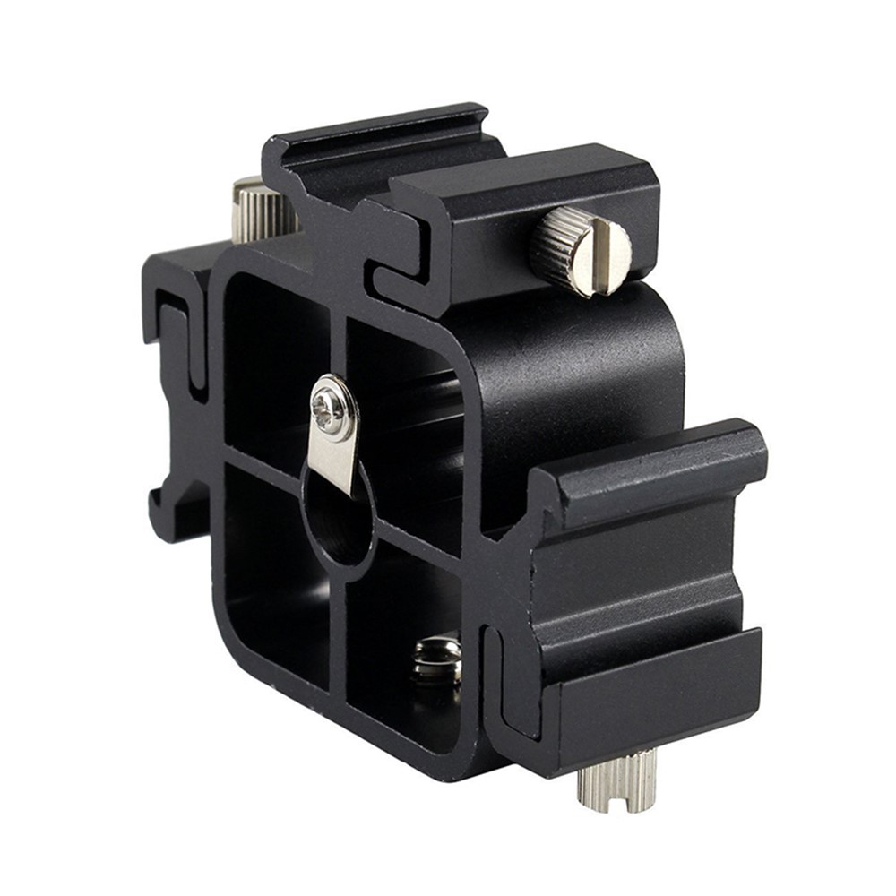 3 in 1 Triple Hot Shoe For Canon Tri-Hot Shoe Mount Adapter Flash Holder Umbrella Bracket-5