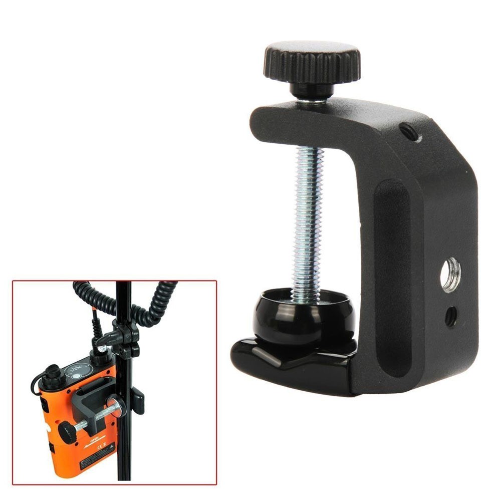 Q-Type Clamp Fixed Clip for PB960 Battery Studio Camera Strobe Flash Light Stand Holder Slider-1