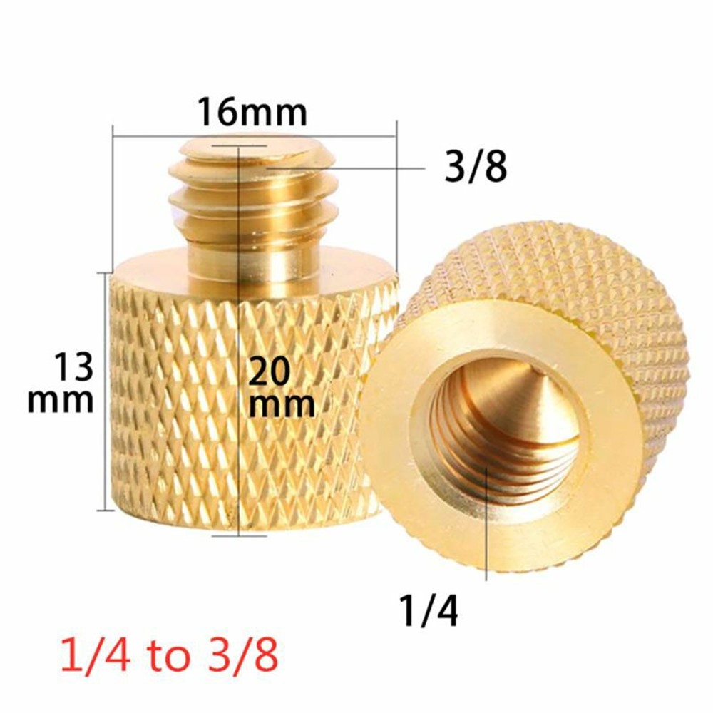 Camera Screw 1/4 inch to 3/8 inch Conversion Quick Release Screw Tripod Mount Adapter for DSLR Camera-3