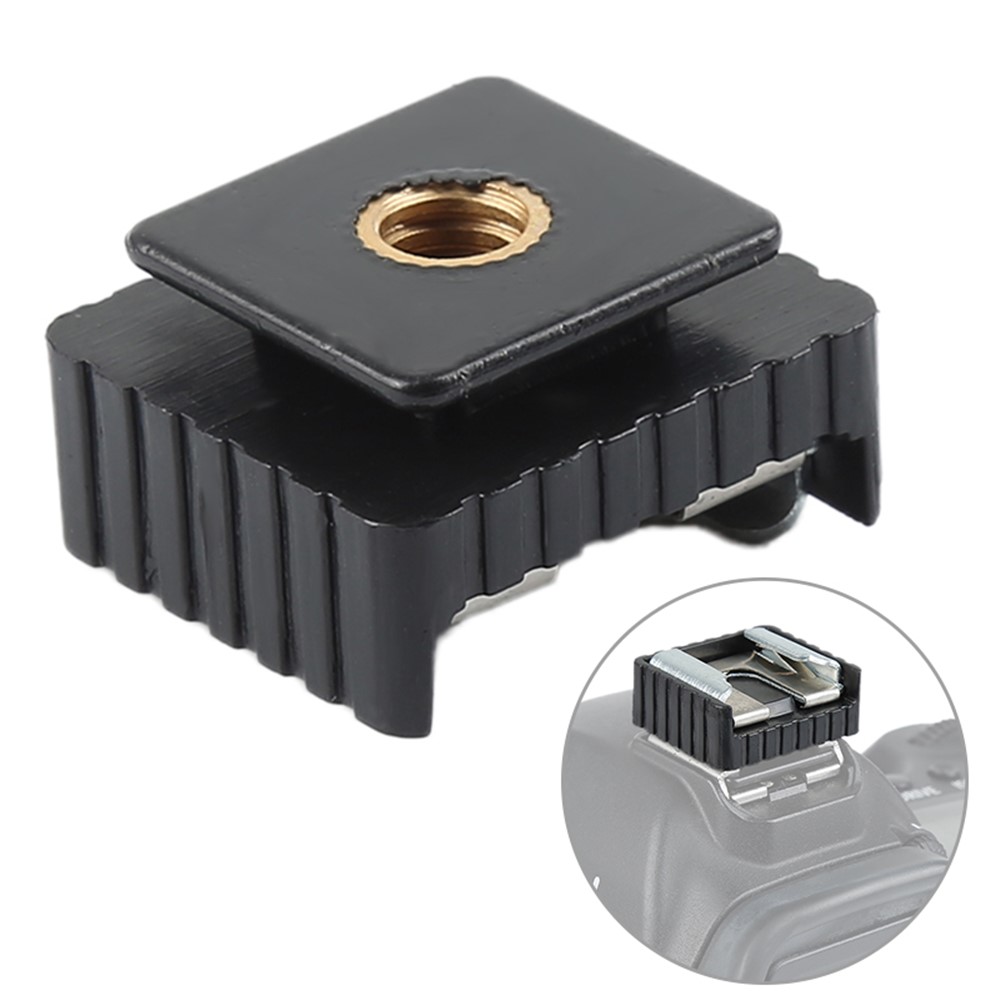 Camera Flash Light Hot Shoe Mount Adapter to 1/4 inch Screw Thread for Canon 580EX II 580EX Tripod-1