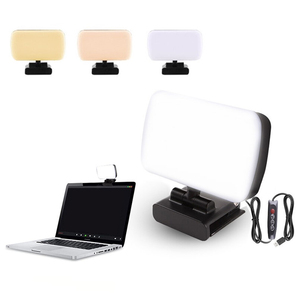 JSK-B1 Computer Laptop Clamp Lamp Live Broadcast Video Conference Dimmable USB Fill Light-1