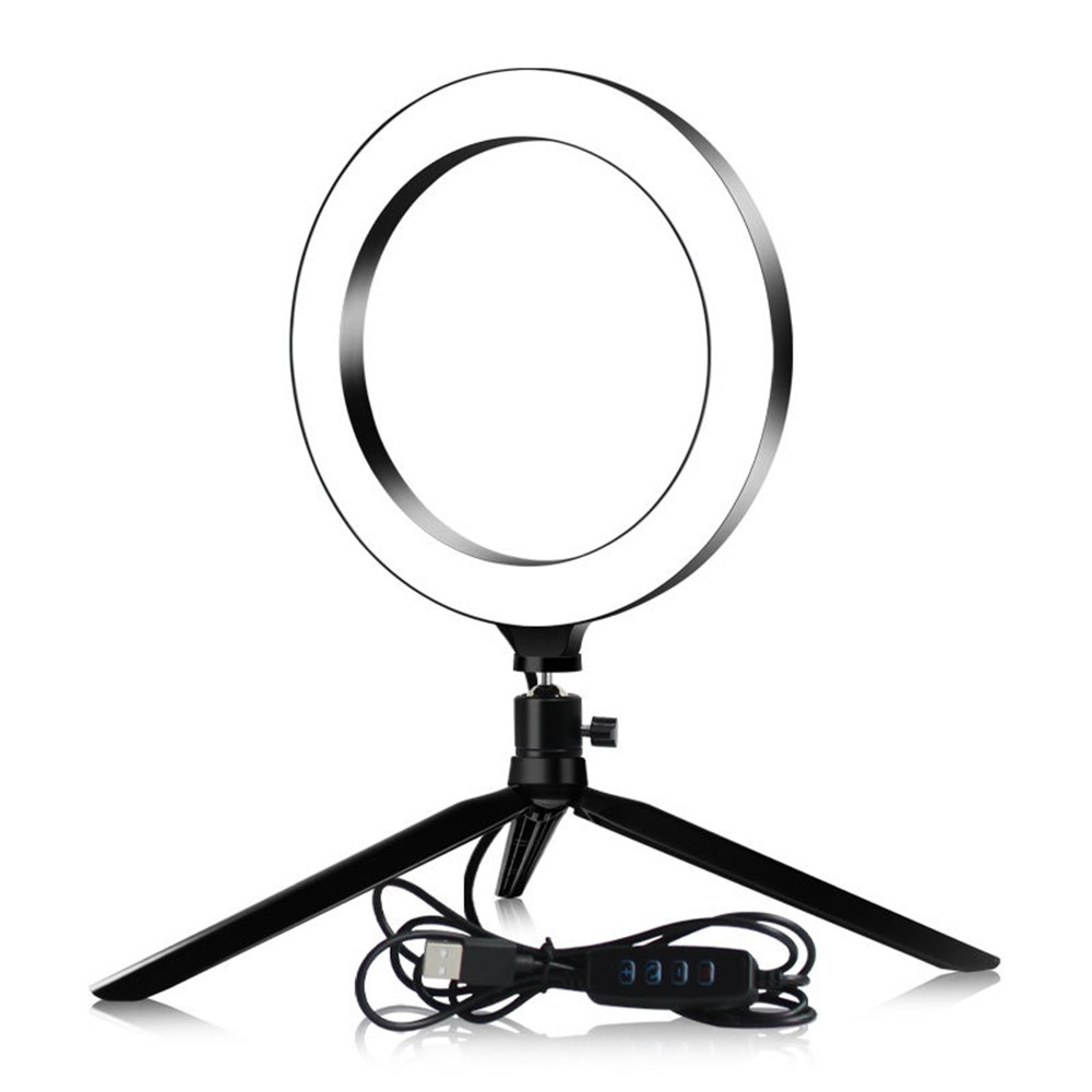 10 inch USB Ring Fill Light Live Broadcast Desktop Photography Lamp with Tripod-1
