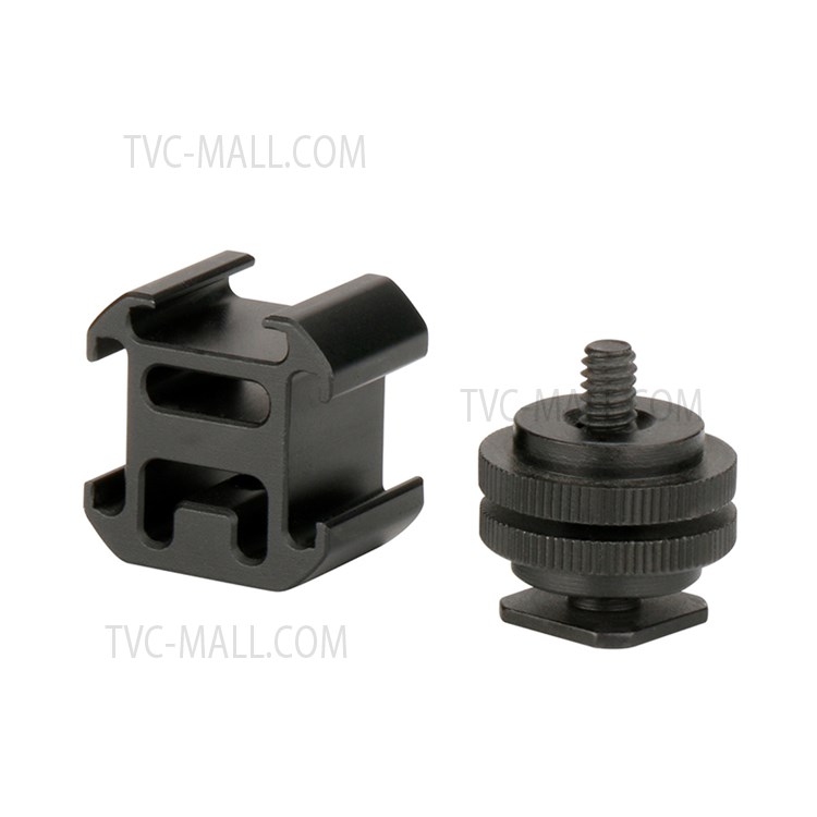 UURIG Three Head Cold Shoe Base Connector On-Camera Mount Microphone Fill Light Expansion Metal Adapter-7