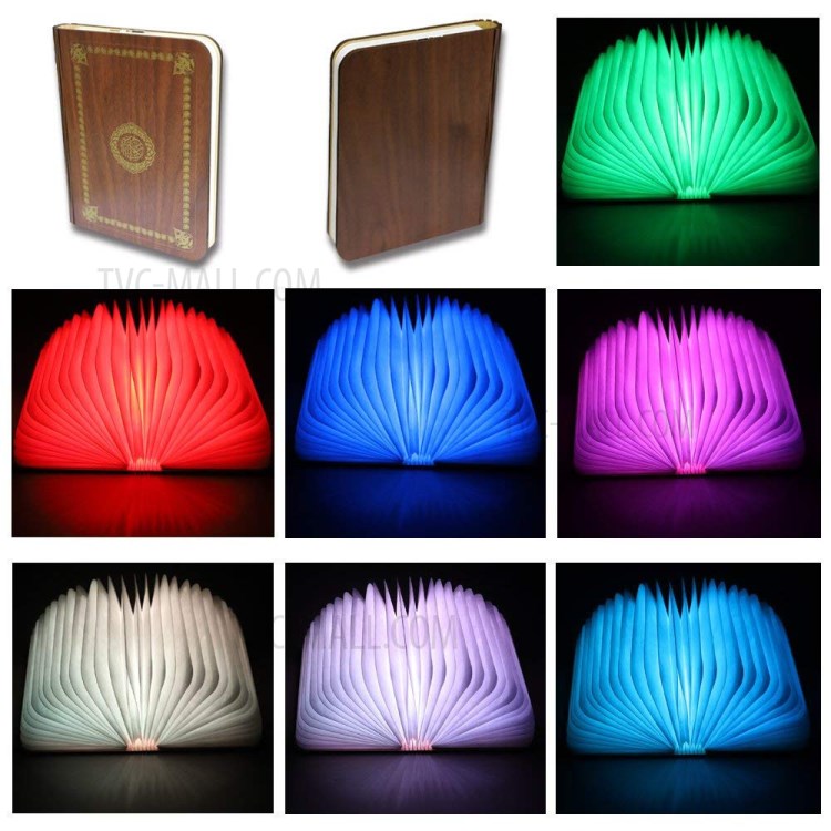 SQ203 Libro Colorido LED De Luz Del Altavoz De Aprendizaje Musulmán Corán Bluetooth Con Control Remoto-4
