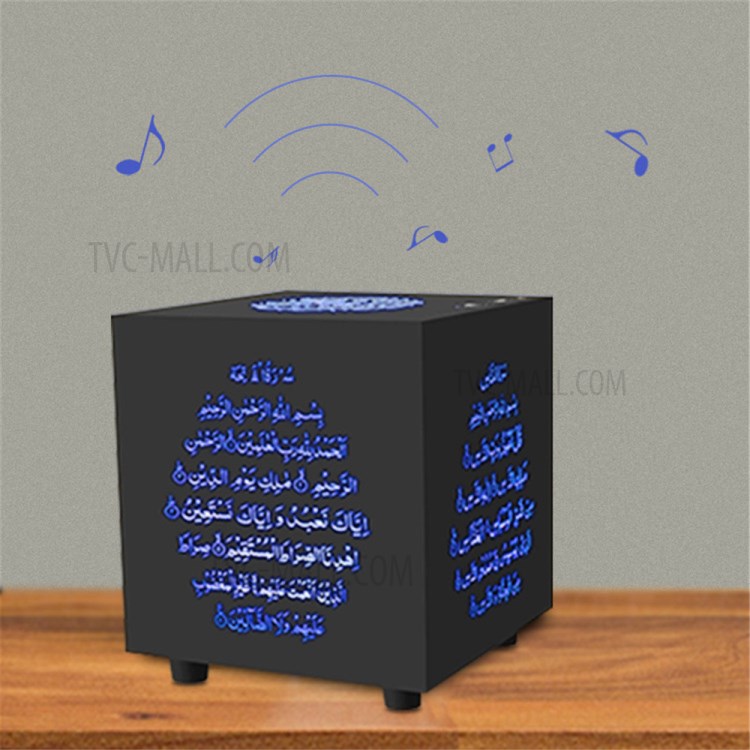 Altavoz Teledirigido Colorido LED Bluetooth Corán Altavoz Inalámbrico Cubo De Aprendizaje De La Lectura-8