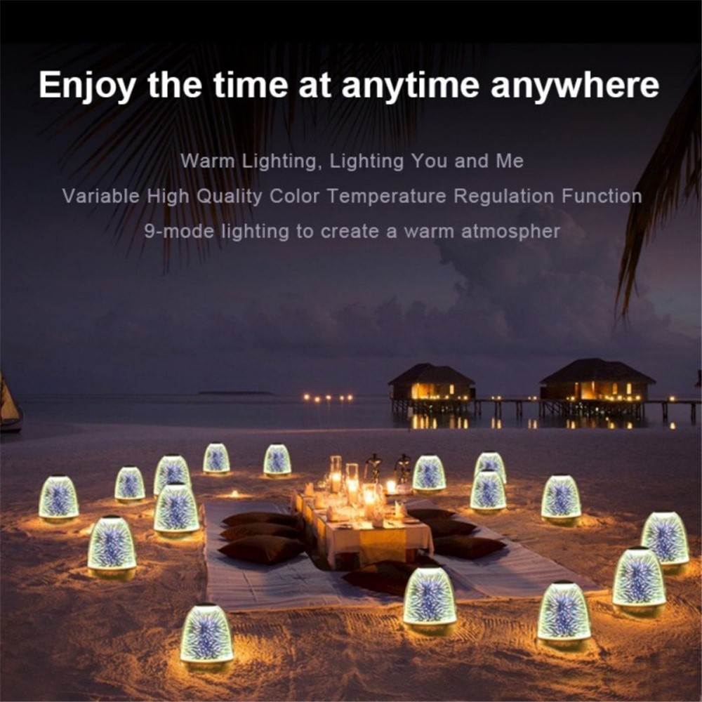 Falante K2 Bluetooth Luz LED Colorido USB Lâmpada Romântico Recarregável-7