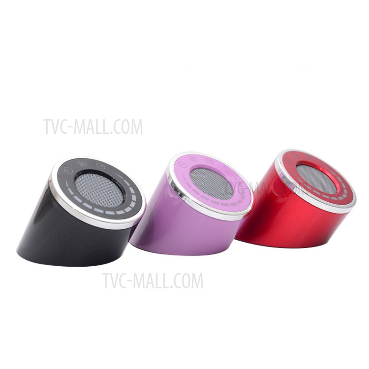 Portable Smart LED Colorful Spectrum Bluetooth Speaker - Red-5