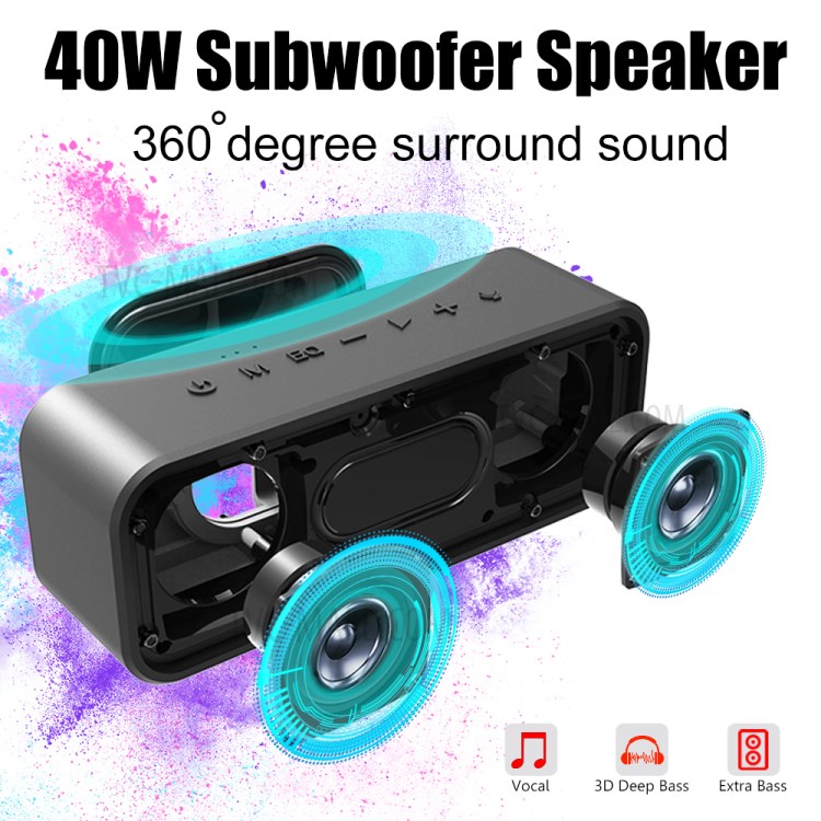 XDOBO Wake 1983 40W Portable Bluetooth Speaker Subwoofer Super Bass IPX7 Waterproof Outdoor Wireless Speaker-2