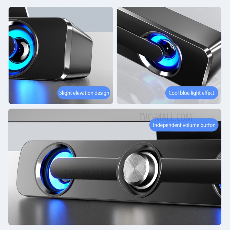 Caixa De Som Mini-dupla Graves Dos Altifalantes Computador 9D Estéreo Portátil USB-13
