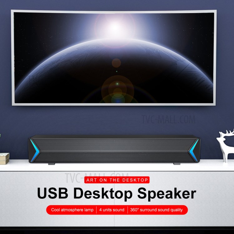 Desktop Speaker Portable Dual Bass HiFi Stereo USB Computer Speaker Mini Sound Box-4