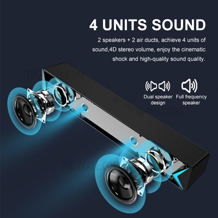 Desktop Speaker Portable Dual Bass HiFi Stereo USB Computer Speaker Mini Sound Box-9