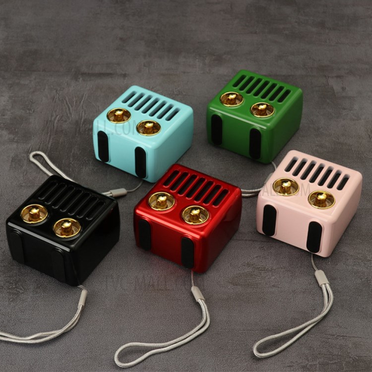 R908 Retro Mini Bluetooth Speaker FM Radio Bass Enhancement Loud Volume MP3 Player - Black-2