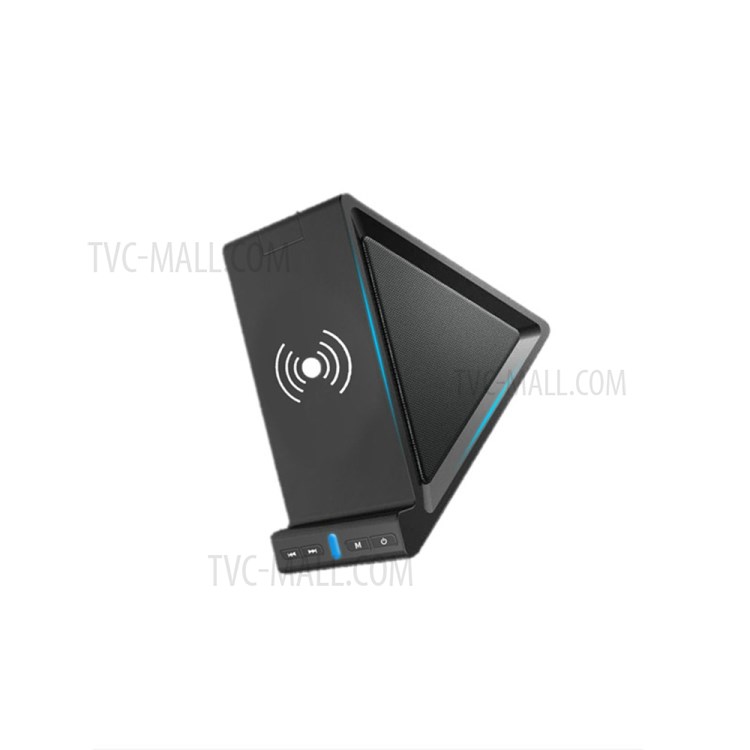 LEMONDA SMART WS001 3 in 1 Multi-function Wireless Charger Bluetooth Speaker Phone Stand Loudspeaker-2