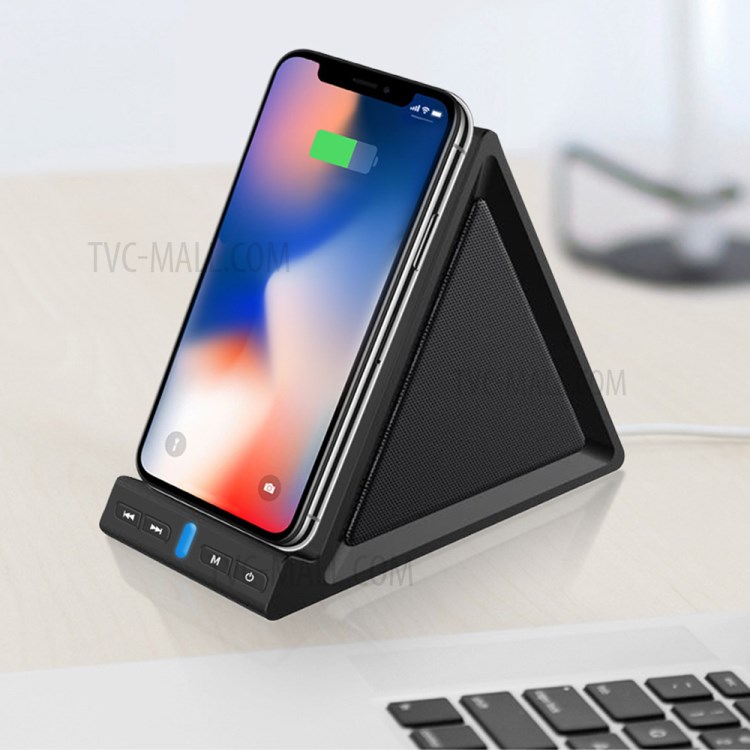 LEMONDA SMART WS001 3 in 1 Multi-function Wireless Charger Bluetooth Speaker Phone Stand Loudspeaker-5