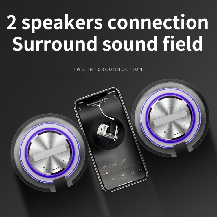 LEMONDA SMART V9Pro 60W Deep Bass NFC DSP Bluetooth Speaker Stereo TWS Wireless Subwoofer Support Power Bank-9
