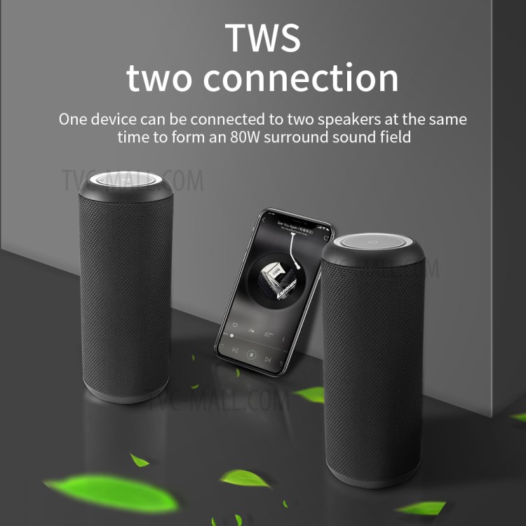 LEMONDA SMART V6 Touch Control 40W Deep Bass DSP Bluetooth Speaker Power Bank Waterproof Subwoofer-8