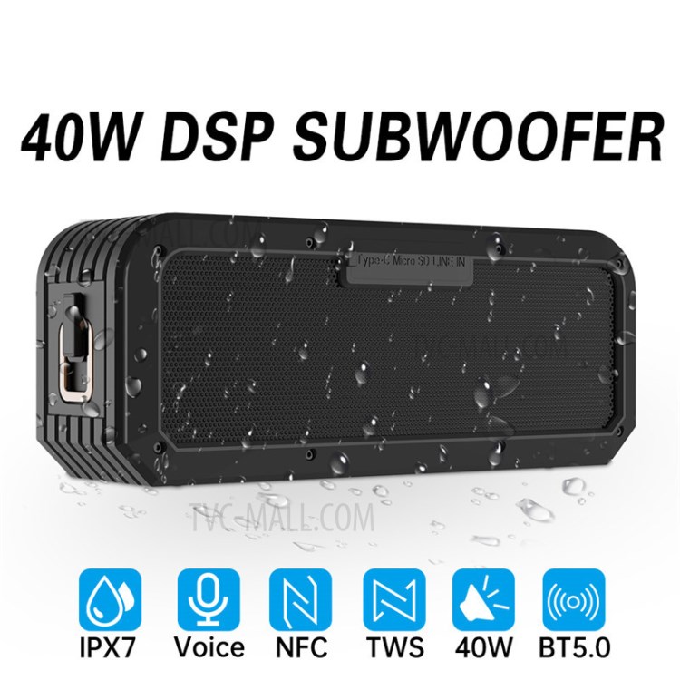 LEMONDA SMART X3S 40W Bluetooth Speaker IPX7 Waterproof NFC DSP Subwoofer Music Player-2