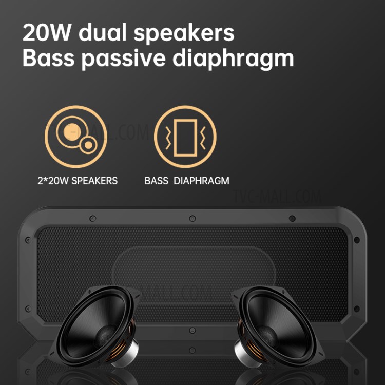 LEMONDA SMART X3S 40W Bluetooth Speaker IPX7 Waterproof NFC DSP Subwoofer Music Player-3