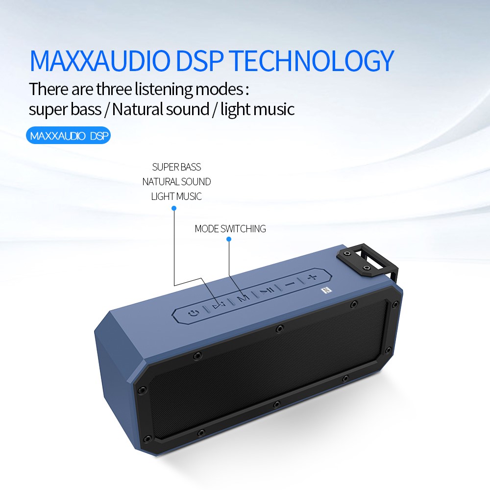 LEMONDA SMART X3Pro-N 40W Bluetooth Speaker Outdoor IPX7 Waterproof NFC Wireless Loudspeaker Music Player - Blue-6