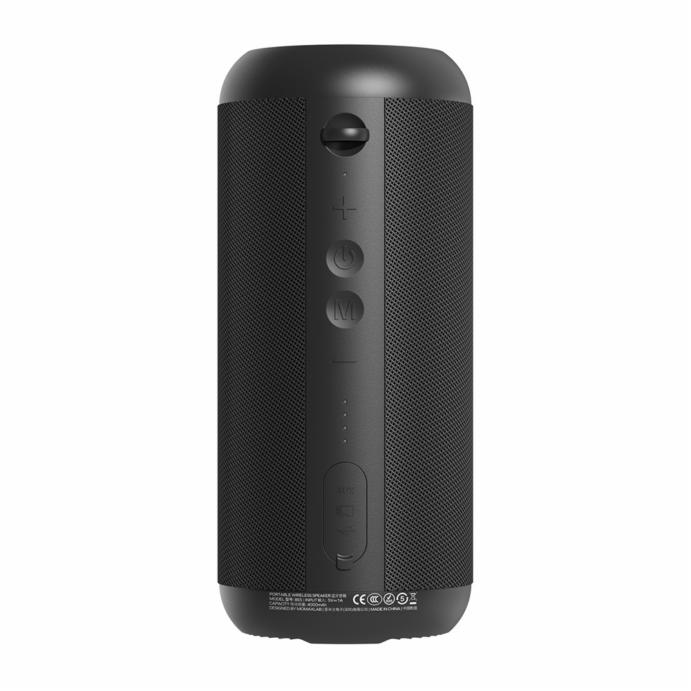MOMAX INTUNE PLUS Portable Bluetooth TWS Wireless Speaker Outdoor Waterproof Stereo Music Subwoofer with RGB Light - Black-4