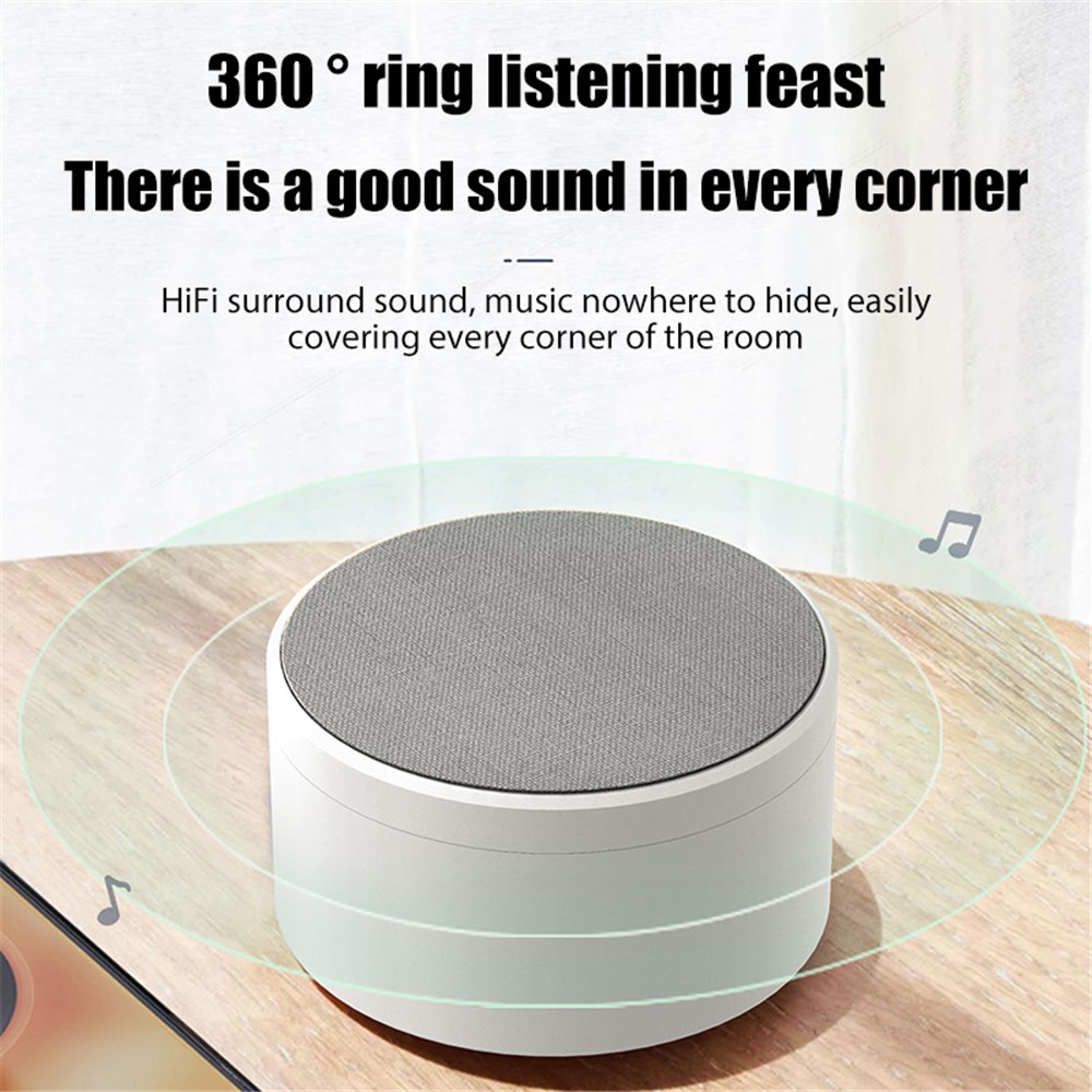 K15 Fabric Wireless Bluetooth Speaker HD Sound Portable Audio Player Subwoofer - Green-3