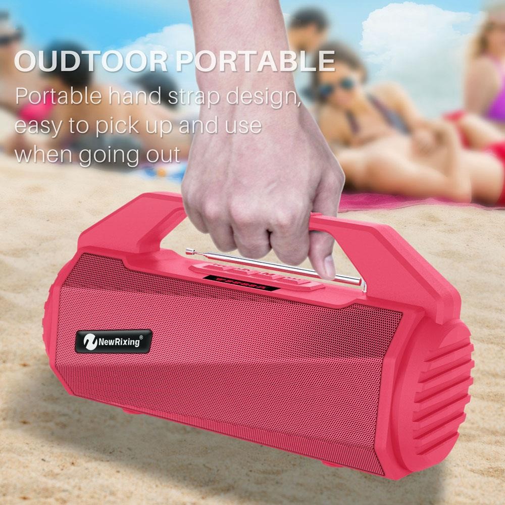 NEWRIXING NR4025 Wireless Bluetooth Speaker Portable TWS Speaker 10W Stereo Sound Amp Support TF Card/FM - Black-5
