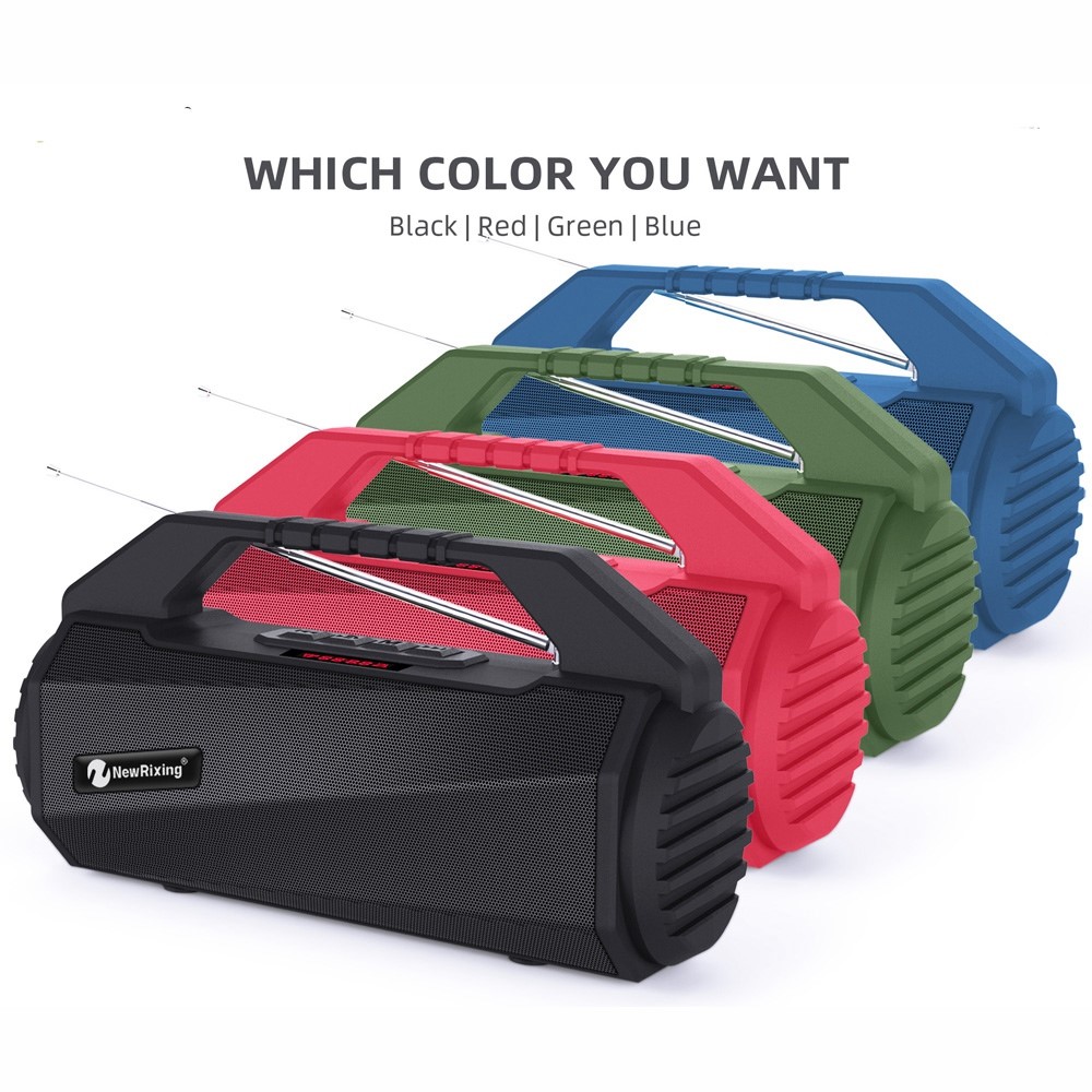 NEWRIXING NR4025 Wireless Bluetooth Speaker Portable TWS Speaker 10W Stereo Sound Amp Support TF Card/FM - Black-9