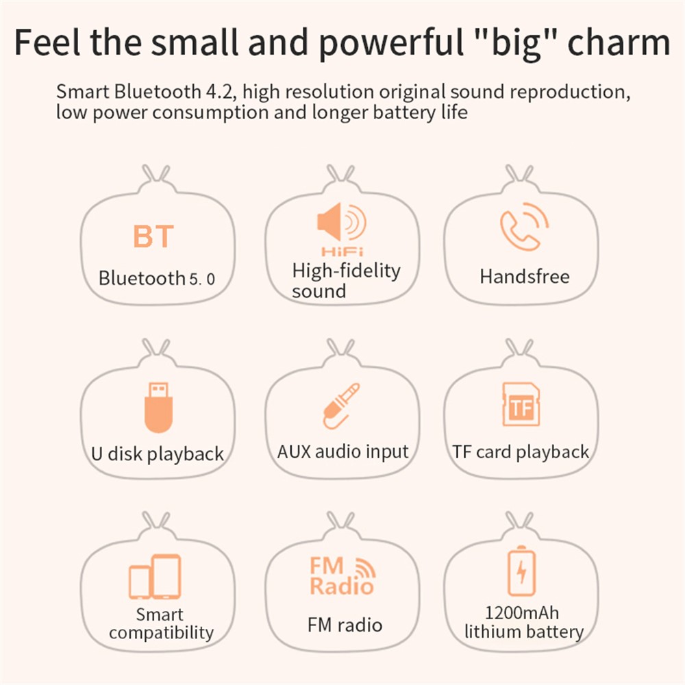 B5 Retro Gramophone Design Wireless Bluetooth Stereo Speaker FM Radio Support TF Card / U-disk / AUX-8