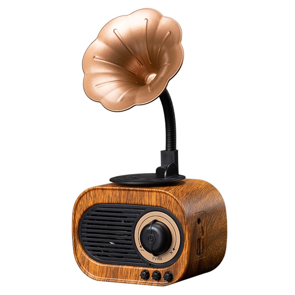 B5 Retro Gramophone Design Wireless Bluetooth Stereo Speaker FM Radio Support TF Card / U-disk / AUX-9