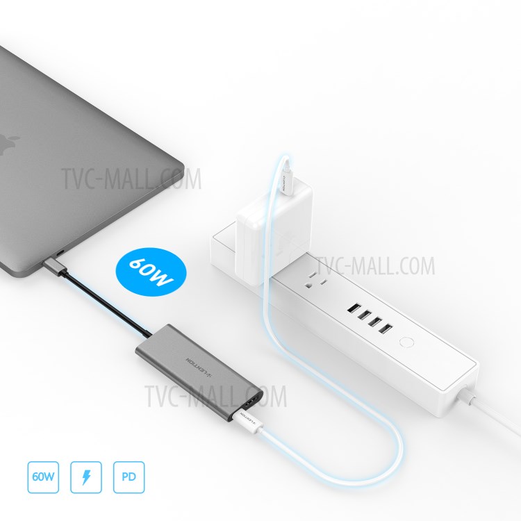 LENTION C35H USB-C Multi-Port Hub with 4K HDMI Output, 4 x USB 3.0, PD 3.0 Charging Adapter-5