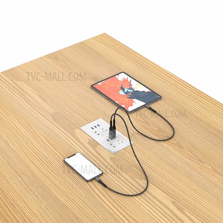 2PCS/Pack LENTION H2 USB-C Female to USB-A Male Charger Adapter Converter-9