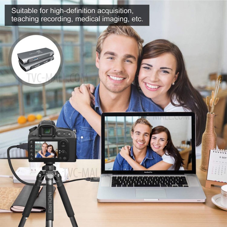 Z27A HDMI Aluminum Alloy Live Broadcast Portable HD Video Capture Card without Audio-6