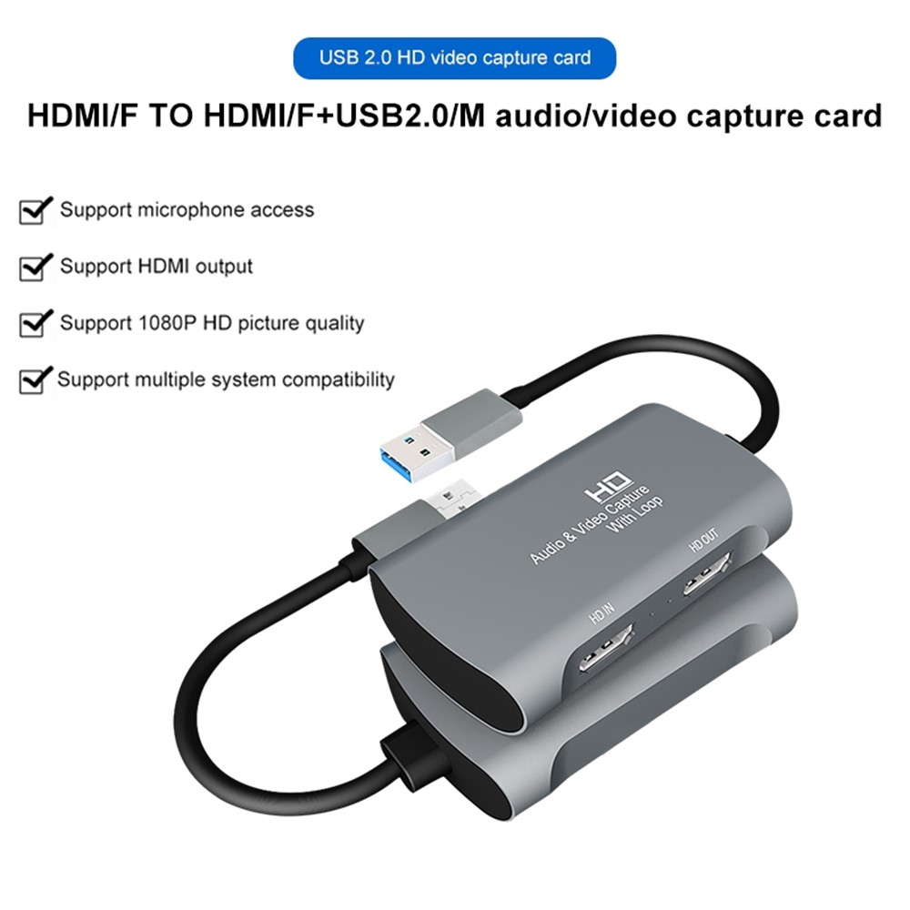 Z31 HDMI/F to HDMI/F+USB2.0/M Audio & Video Capture with Loop-5